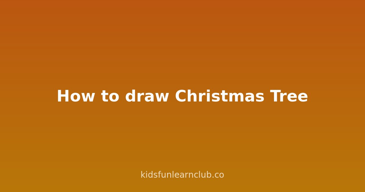 How to draw Christmas Tree