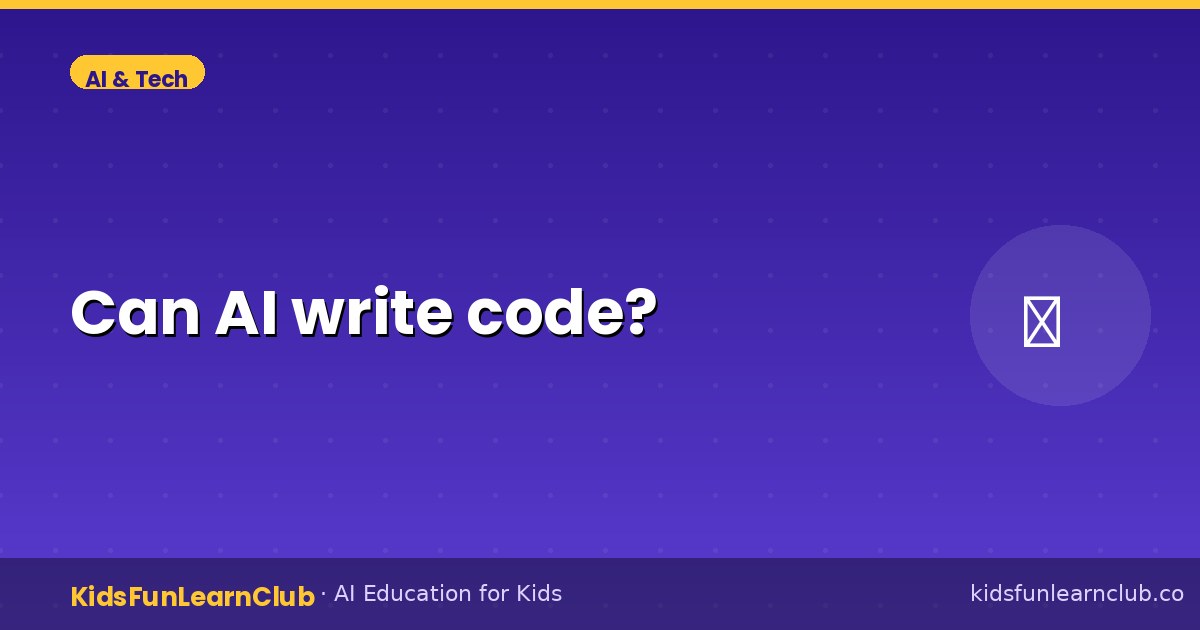 Can AI write code — Explained for Kids