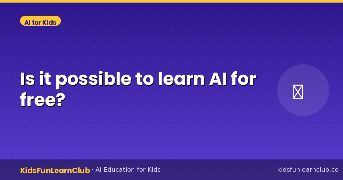 Is it possible to learn AI for free?