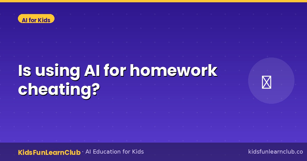 Is using AI for homework cheating?