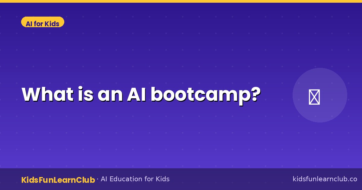 What is an AI bootcamp?