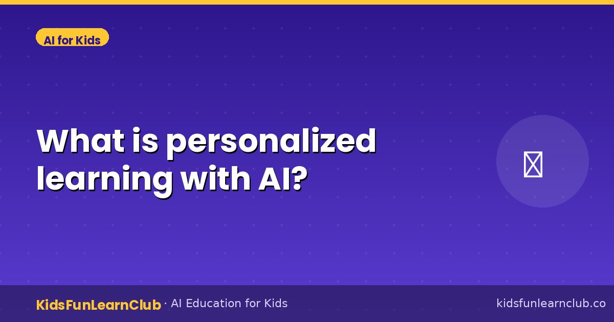 What is personalized learning with AI?