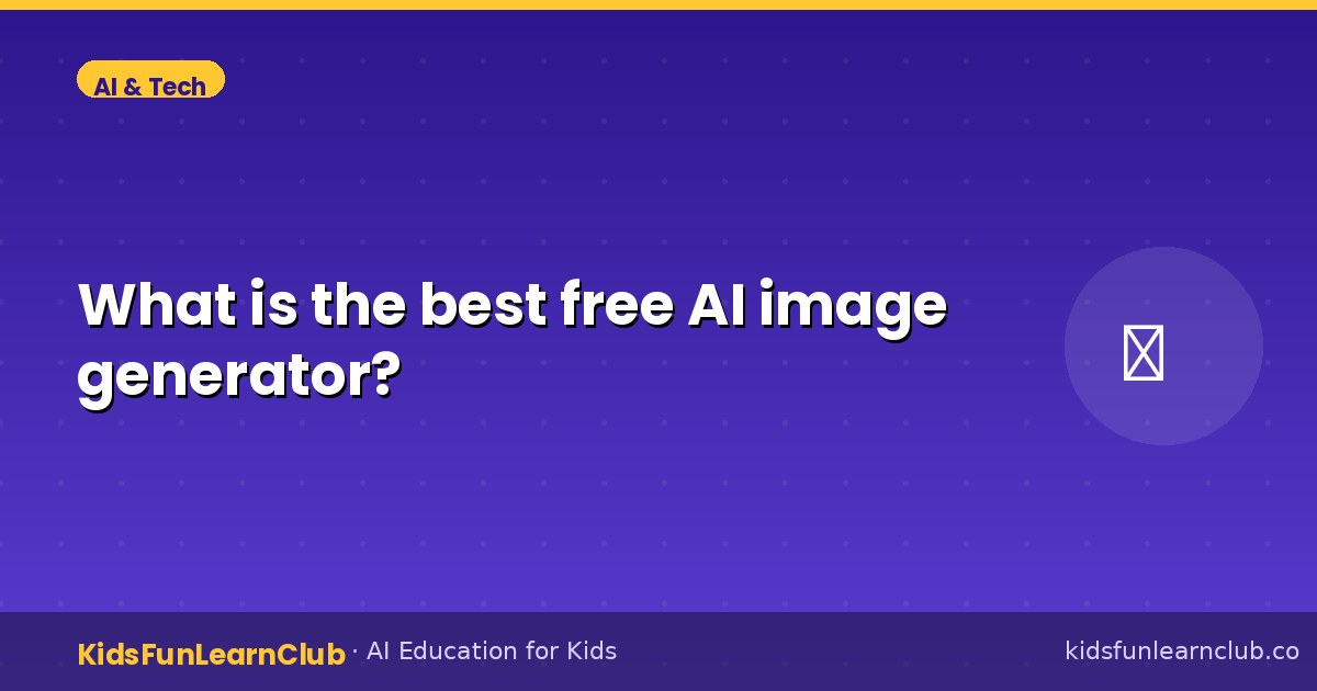 What is the best free AI image generator?